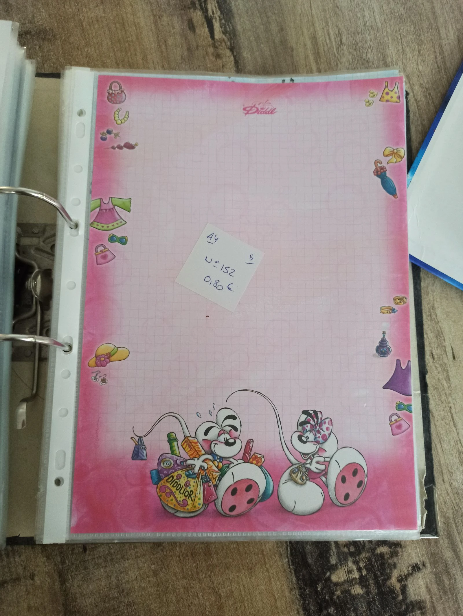 Feuille Diddl A4 152 0,80e 